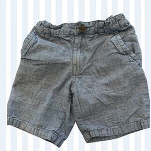 Cat & Jack Boys Chambray Shorts‎ Size 6 Adjustable Waist Casual